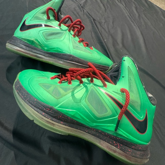 Nike Other - Nike LeBron 10 X Cutting Jade Size 11 Tourmaline Green Black Red